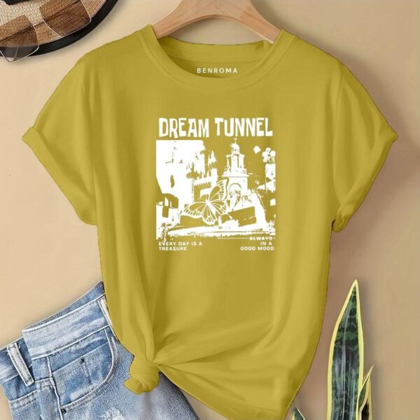 DREAM TUNNEL BASKILI  ÇOCUK TİŞÖRT